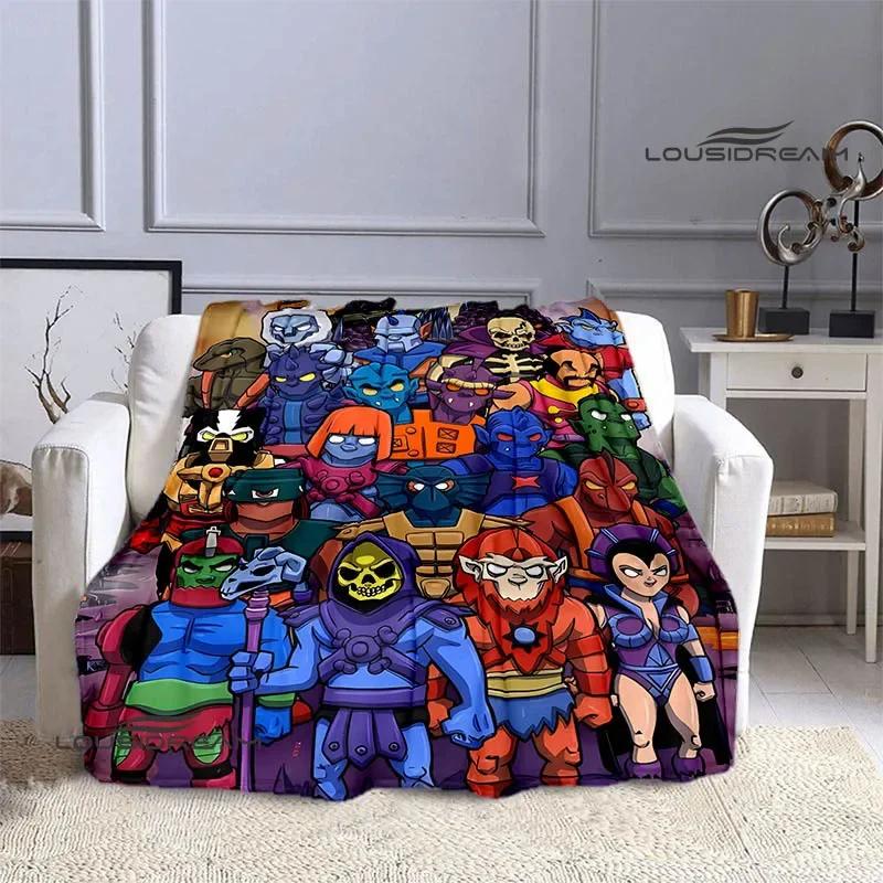 Anime Universe Master HE-MAN Printed Blanket Children Warm Beautiful Blanket Home Travel Essential Blanket Birthday Gift