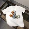 100 Cotton Mens Tshirt Korean Cool Bear Dollar Graphics S
