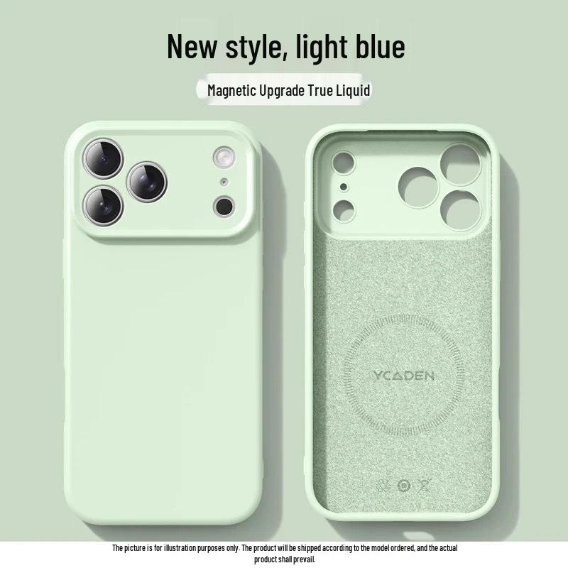 Compatible with Apple 17 Pro Max & 16 Pro: Premium Liquid Silicone Magnetic Drop-proof Case. Apple 17 Pro трава зеленый