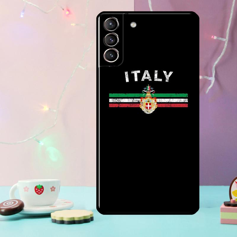 Italy Flag Phone Case For Samsung Galaxy S24 Ultra S20 S21 S22 S23 S25 Ultra S9 S10 Plus S24 FE Cover