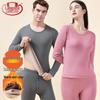 Langsaha Couple's Plush Thickened Thermal Underwear Set
