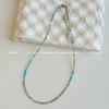 Mori sweet girl style DIY colored rice beads necklace female dopamine millet beads beaded neck chain necklace
