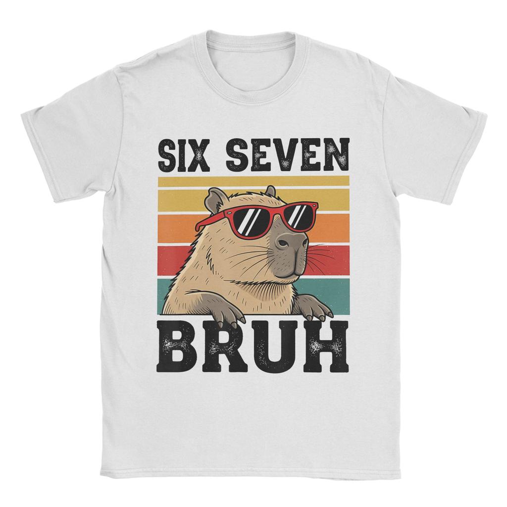 Capybara Gaming Video Game Colorful Capybara Gamer T Shirt Summer  Trending T Shirts Men Pure Cotton O Neck Plus Size Tees