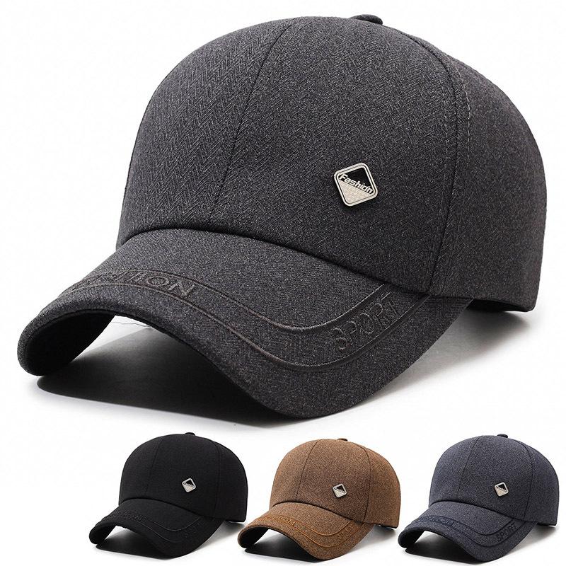 Hut Herren Frühling und Herbst Neu Einfach Mittelalterlich und Älter Sonnenhut Sonnenschutz Baseballkappe Outdoor Lässig Vielseitig Herrenhut