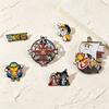 6pcs One Piece Inspired Enamel Pins Set Anime Luffy Pirate Themed Pins for Backpack Clothing Manga Fan Collection Gifts