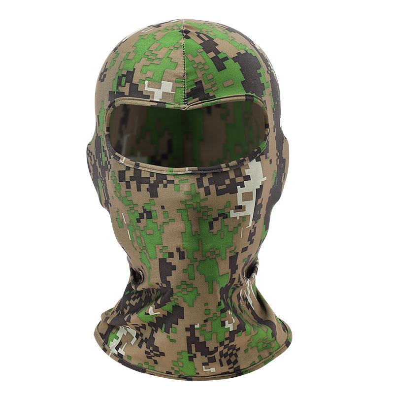 

Summer Cycling Protective Face Mask - Breathable Multifunctional Headgear for Men and Women, XTJ22 One Size камуфляж зелений колір
