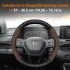 Suitable for k111 Breathable Leather Matte Carbon Fiber Texture Steering Wheel Cover Suitable for Civic Fit 8Th Gen 8 City Accord 9 10 111k