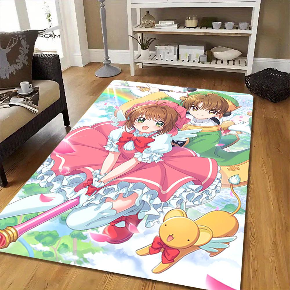 Cherry Blossom Festival Dress Decoration,Carpet,Living Room,Bedroom, Non-slip,Square rug