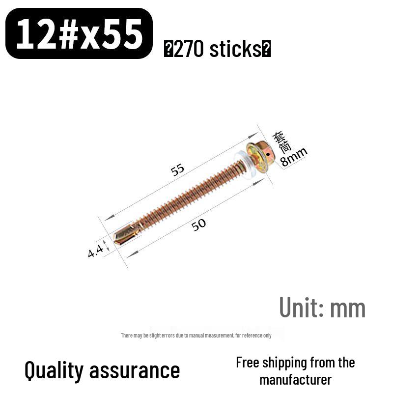 Sechskant-Selbstbohrschraube für Farbstahl und Dachziegel aus Harz mit verlängerter Bohrspitze