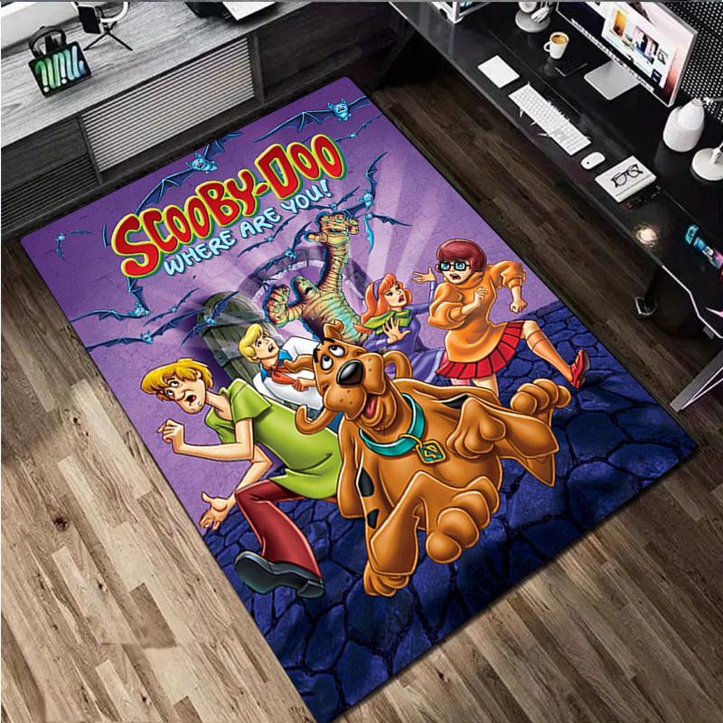 1Pc Scooby Print Rug - Home Decoration Carpet For Living Room Bedroom Flooring Computer Chair Area Rug
