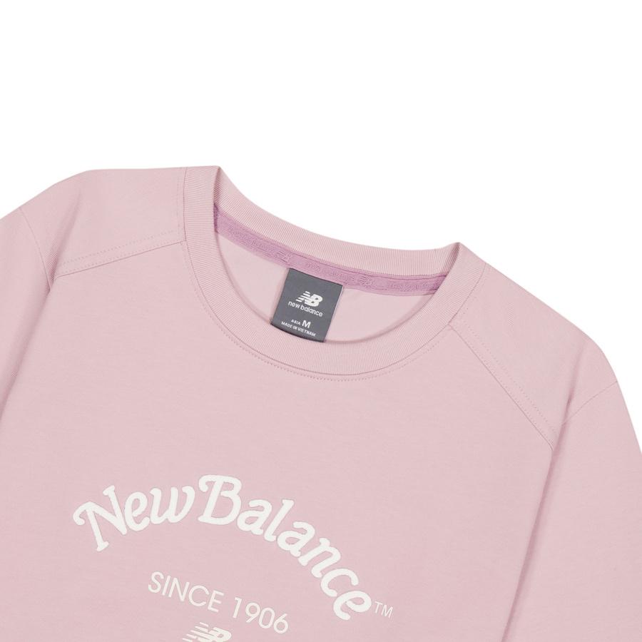 New Balance Drop Shoulder Sleeve T Shirt Women's Pink NEF22092-VIO