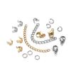 1Box Stainless Steel Lobster Clasps Open Jump Rings Crimp Beads Caps Set For Diy Bracelet Necklace  Jewelry Making Accessories
