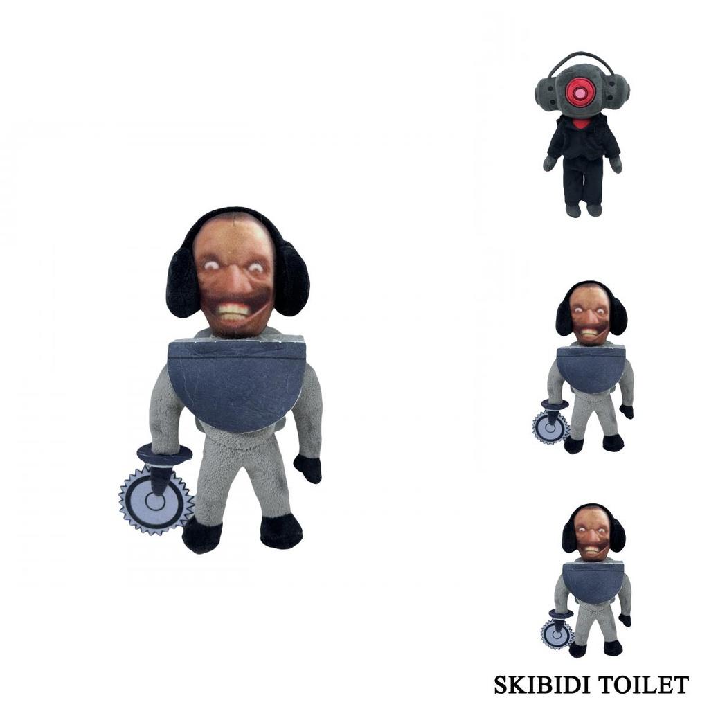Skibidi Toilet Man Plush Toy Adorable Stuffed Doll For Kids And Collectors Short Plush Fabric Pp Cotton Filling 18cm Height