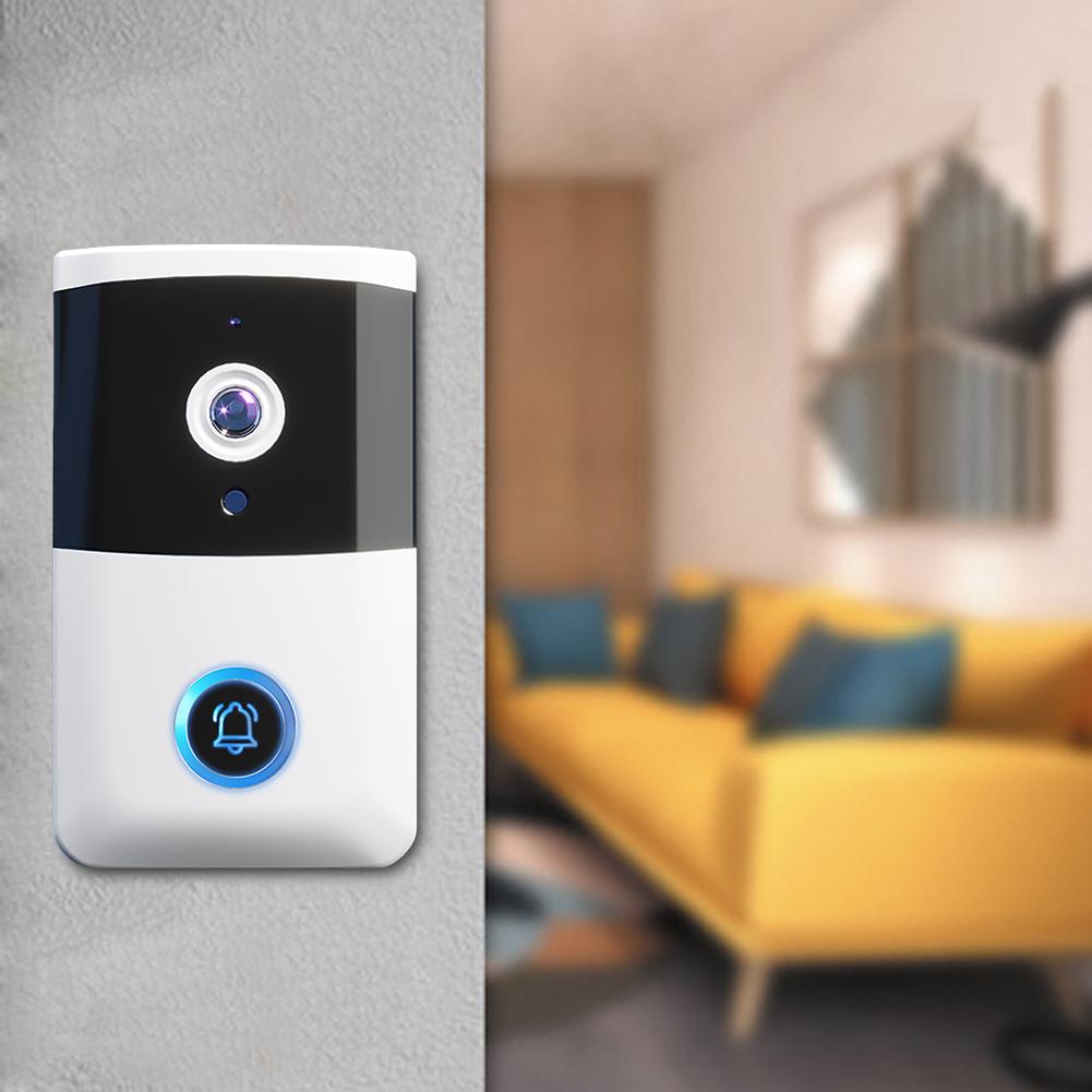 WiFi Wireless Video Doorbell IR Night Vision Doorbell Camera Smart Door Bell for Home Security Alarm System