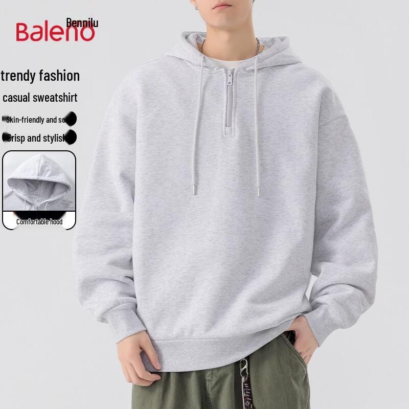 Baleno Men s Half-Zip Hooded Sweatshirt M