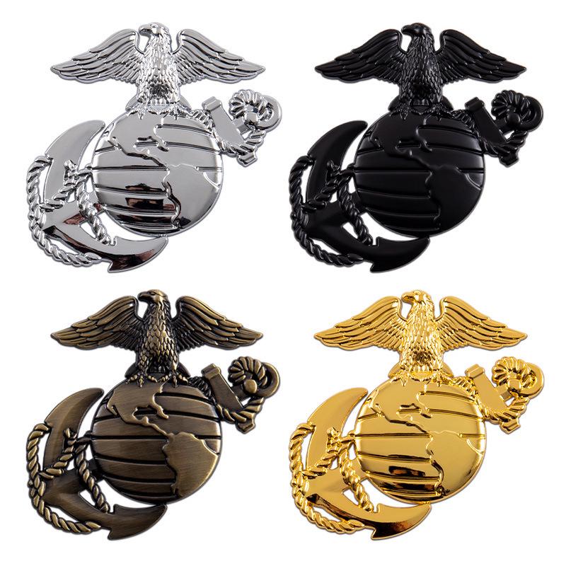 3D Marine Corps Eagle Metal Car Modification Body and Side Stickers