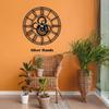 Stylish Metal Analog Wall Clock for Living Room, Bedroom,Kitchen, Home and Hall | Antique Fancy Big Size Modern Wall Watch for Home Decor (60CM)