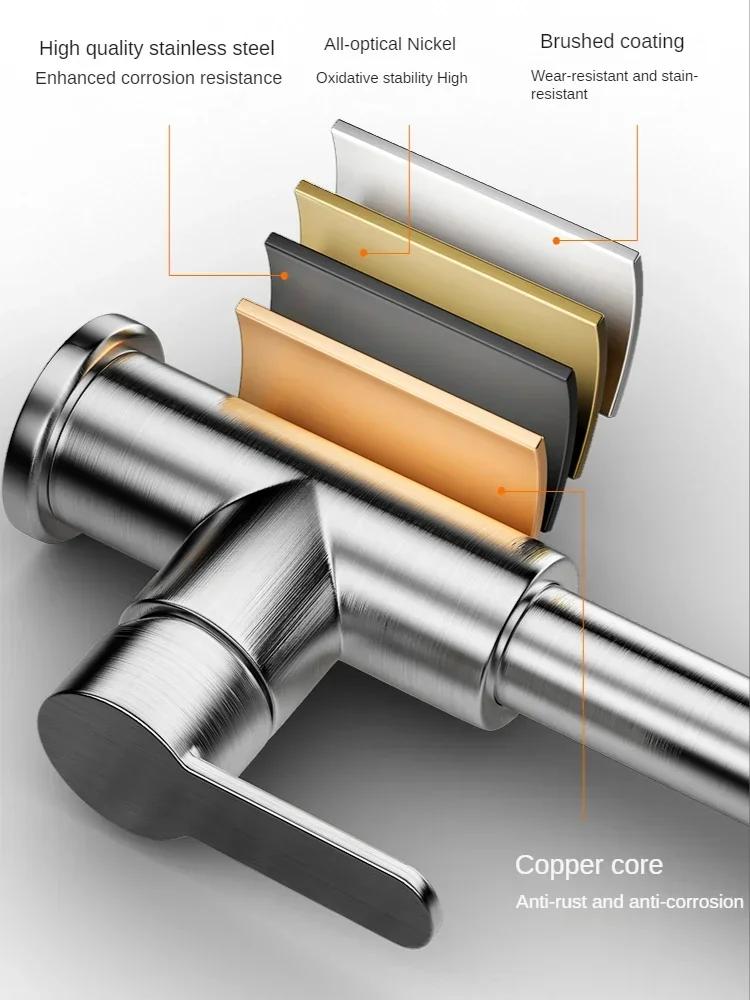 Ziehen Sie den Küchenhahn mit kaltem und heißem Wasser und verwenden Sie ihn mit spritzwassergeschütztem Wasserhahn, der schnell aufheizt, den Haushaltswaschbeckenhahn