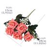 5-Head Artificial Silk Rose Arrangement for Home Decoration