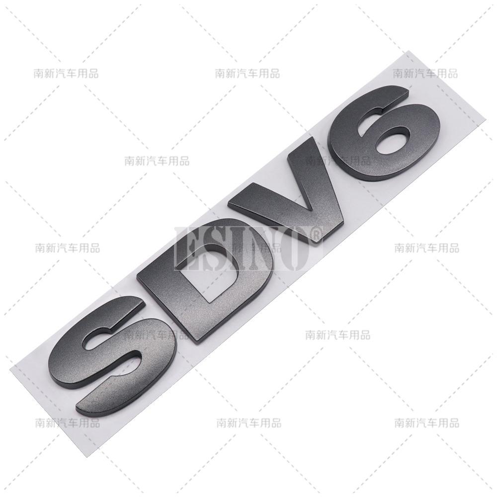 Car Styling SDV6 SDV8 3D ABS Badge Body Adhesive Emblem Sticker Decal  for Land Rover Ranger Rover Defender Velar Evoque bhrj9
