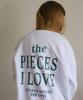 BONIEE [Fleece Lined] Big Slogan Back Print Graphic Oversized Sweatshirt White