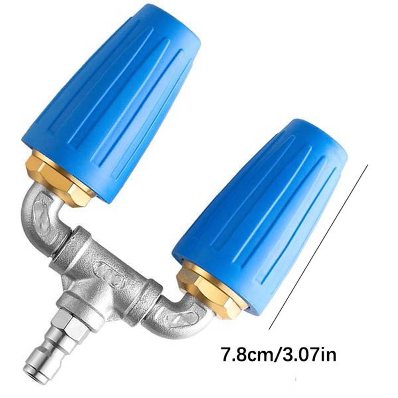 

4000 PSI Max 2.5 Orifice Dual Turbo Nozzle Pressure Washer 360° Rotating Turbo Nozzle For Power Washer with 1/4 Quick Connector