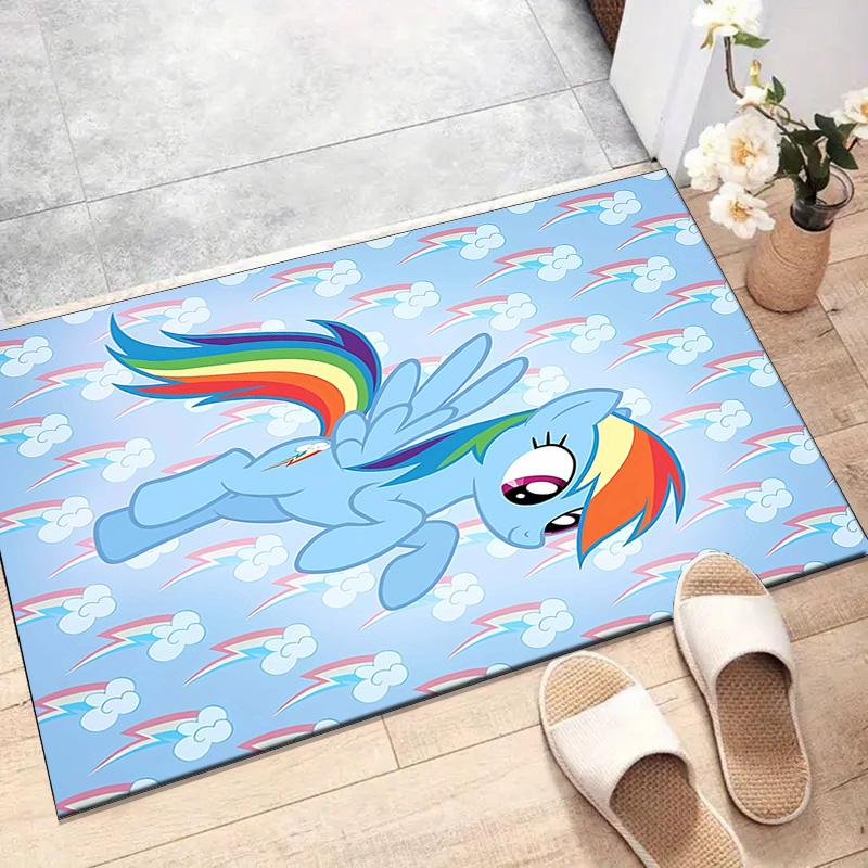 1pc My Little Pony1 Design Printed Area Rug Carpet for Bedroom Living Room Home Decor Rugs Mat Non Slip Mat Rug for Bedside