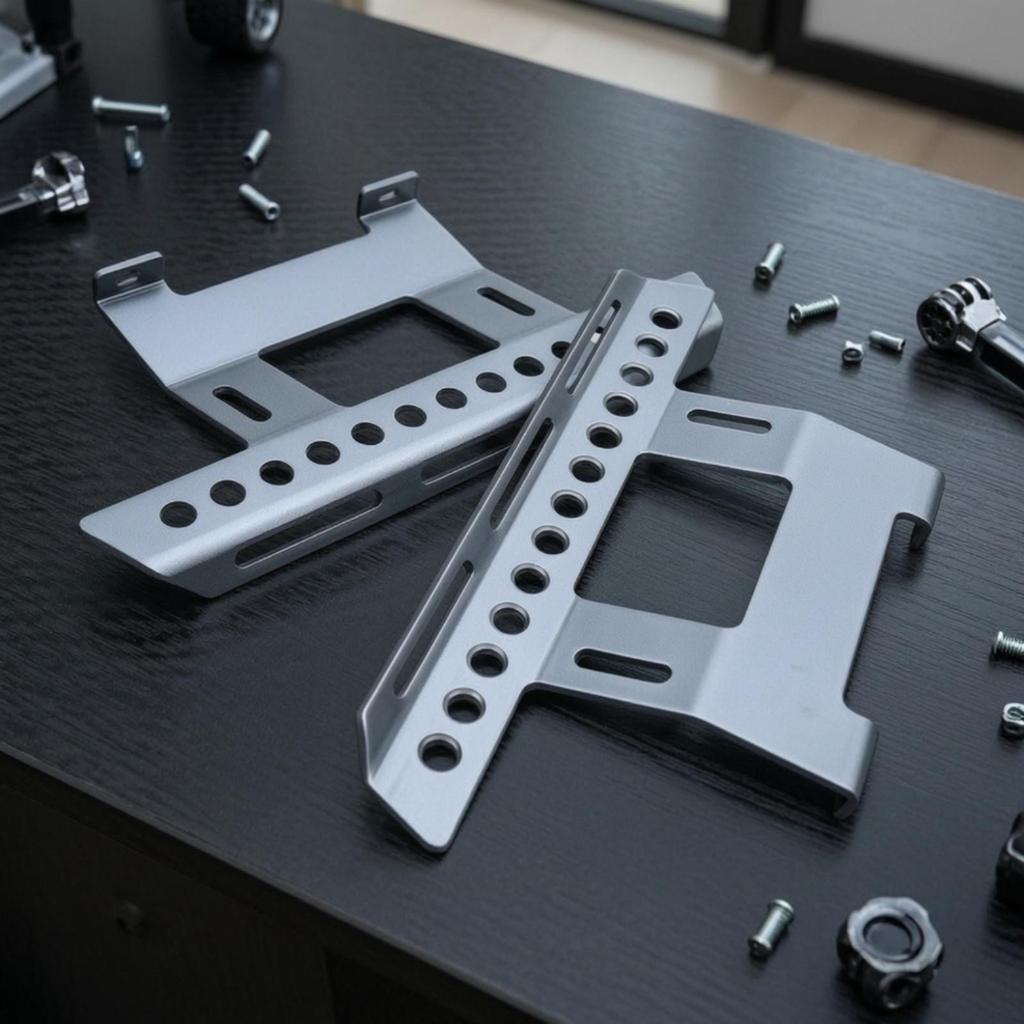 W373 Side Step Plates SCX10 Slotted for Trail Driving
