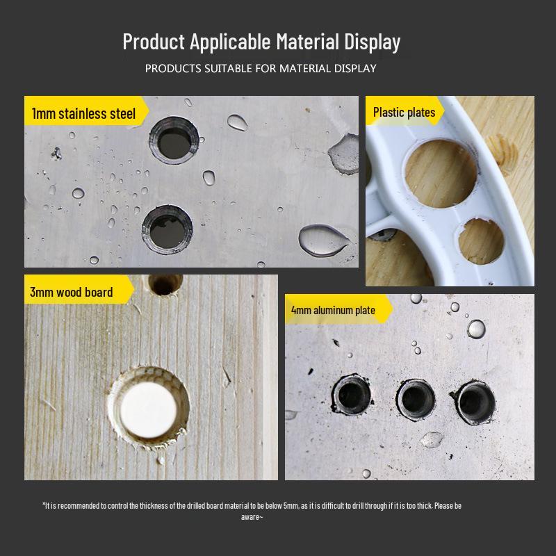 High-Hardness M35 Cobalt Plated Stainless Steel Step Drill with 4-12 Hex Shank and 9 Steps