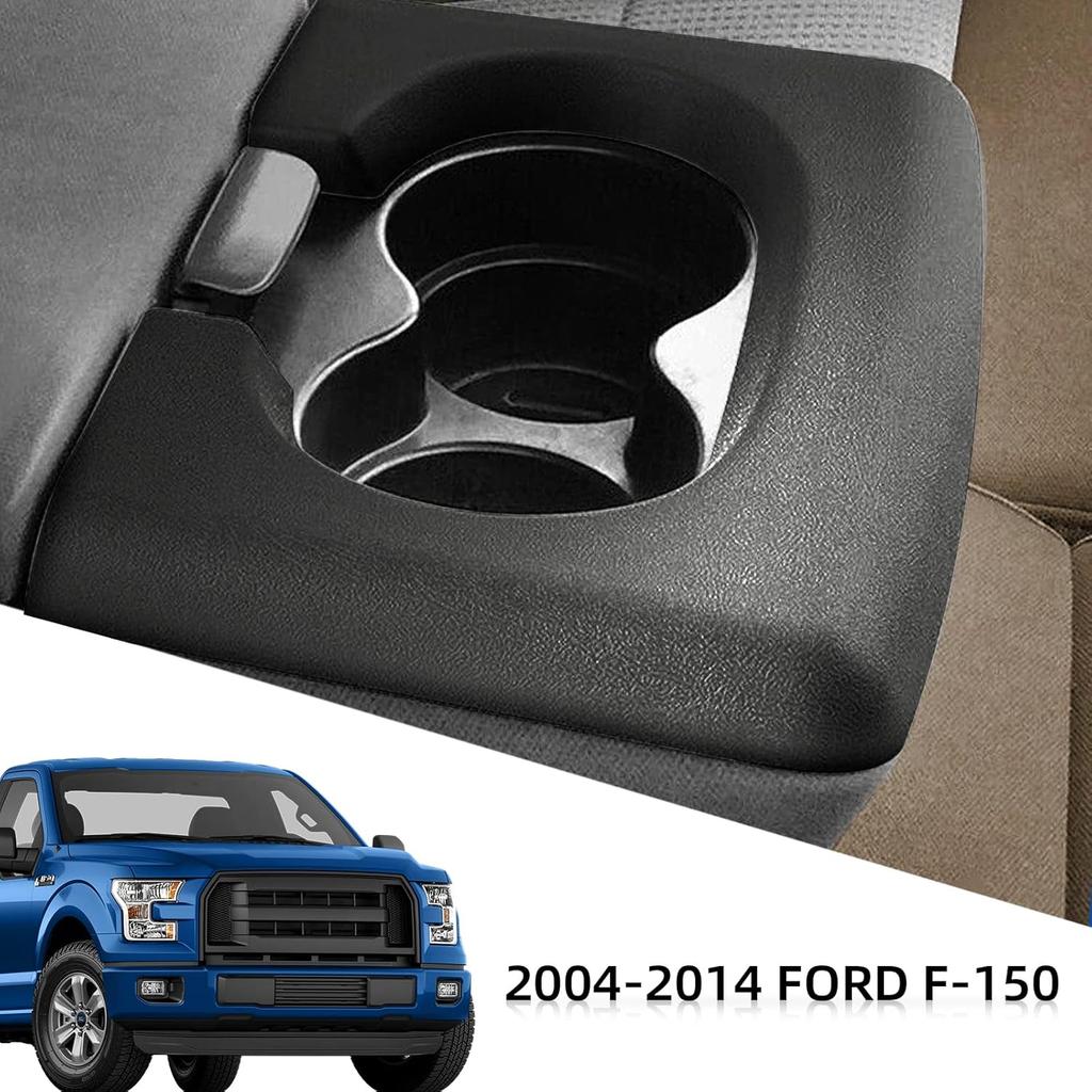 Center Console Cup Holder Replacement Pad Black Compatible With Ford F150 2004-2014 Center Console Cup Holder Pad