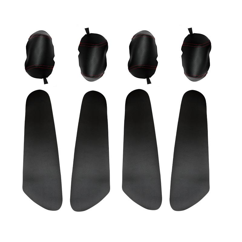 Car Microfiber Leather Interior Door Armrest Panel Cover Trim For Hyundai Tucson 2006 2007 2008 2009 2010 2011 2012