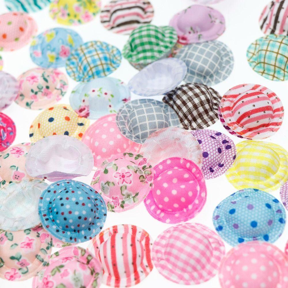 10PCS Hand Weaved Mixed Styles Small Cap Mini Doll House Ornament  Doll House Parts