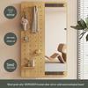 Wall Mounted Pegboard Dressing Mirror