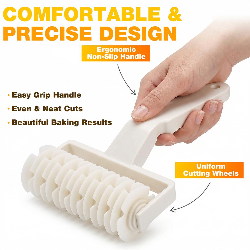 Lattice Roller Cutter Pie Pizza Cookie Dough Roller Lattice Household Baking Pastry Tool for Home Kitchen Baking Cooking 1