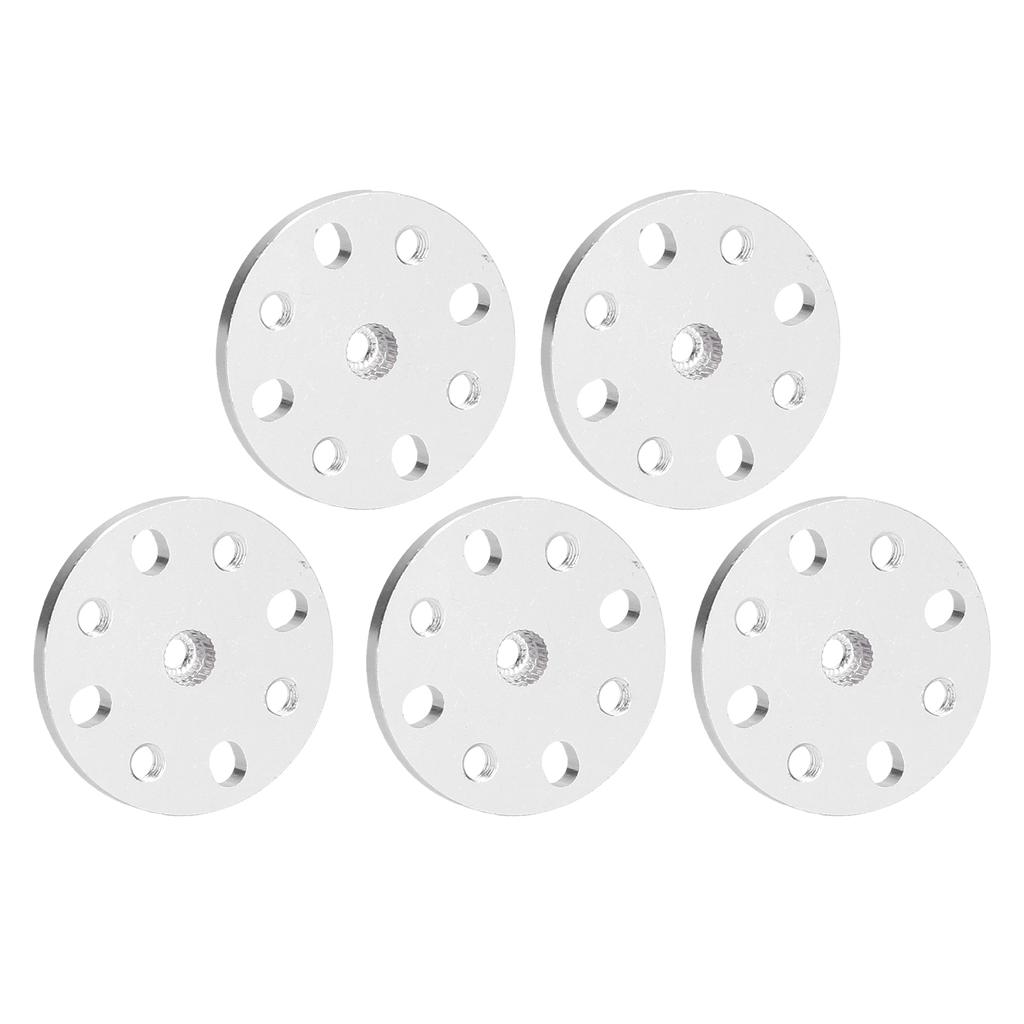 5Pcs Servo Horn Aluminum Alloy High Strength Light Duty Four M4 Threaded Holes 24 Tooth Spline Hub
