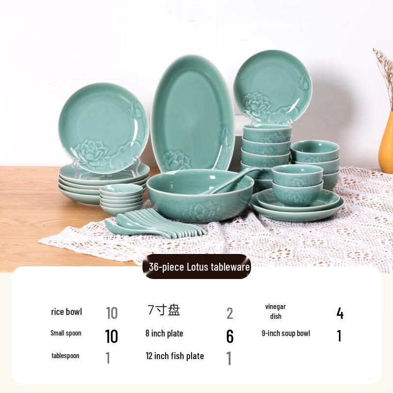 Zhishi Imported European Bone China Dinner Set