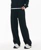 CHASECULT Women'S Ribbed Wide Warm-Up Pants - Black