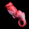 Thick Penis Sleeve Non-stop Orgasm Man Animal Texture Reusable Condom Enlargement Fantasy Penis Cover Men's Dog Knot Sleeve