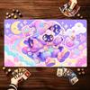 Vintage Celestial Wizard Pattern Large Game Playmat Non Slip Rubber Table Mat Stitched Edge For Card Game Laptop Gaming