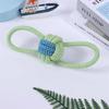 Pet Interactive Cotton Rope Teething Ball with Double Pull Knot for Dogs
