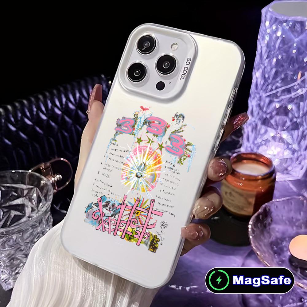 

Bladee 333 Mobile Phone Case for iPhone 17 16 15 14 13 12 11 X XR XS 8 7 Air Pro Max Plus White Translucent Colorful Cover Cover iPhone 15 Plus