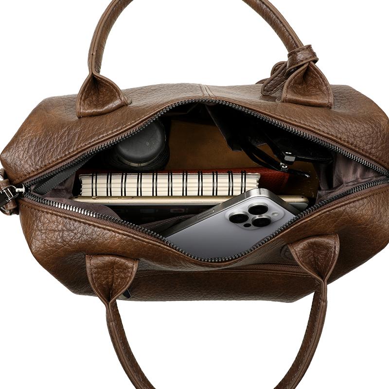PU Retro Women's Bag Large Capacity Shoulder Crossbody Bag