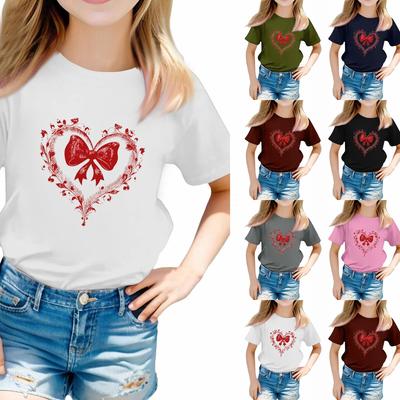 Toddler Girl Boy T-Shirts Kids Top Boys And Girls Printed Short Sleeved T-shirt