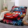 1pc Car Adventure Flannel Blanket Soft Warm Throw Blanket for Bedroom Living Room Bed Travel Camping Picnic Gift. M730024