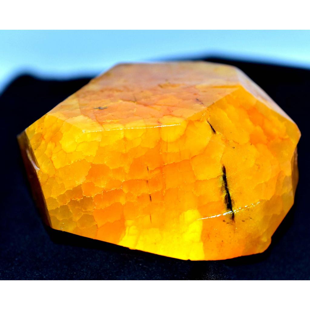 3066.75 Carat NATURAL Sapphire HUGE ROUGH Earth Mined CERTIFIED Yellow Gemstone.