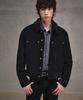 Lmood Dean Corduroy Sherpa Trucker Jacket Black