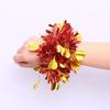 10pcs Elastic Metallic Foil Wrist Bands Colorful Cheerleading Wrist Pom Poms  Concert