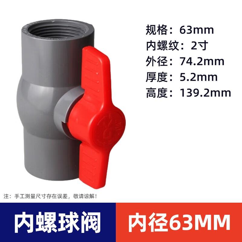 PVC Steel Handle Water Pipe Ball Valve