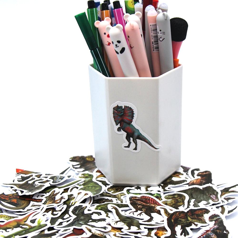 50pcs Funny Dinosaur Stickers Cartoon Decals Toy Stationery Guitar Phone Bicycle Laptop Luggage Car Graffiti Kids Sticker