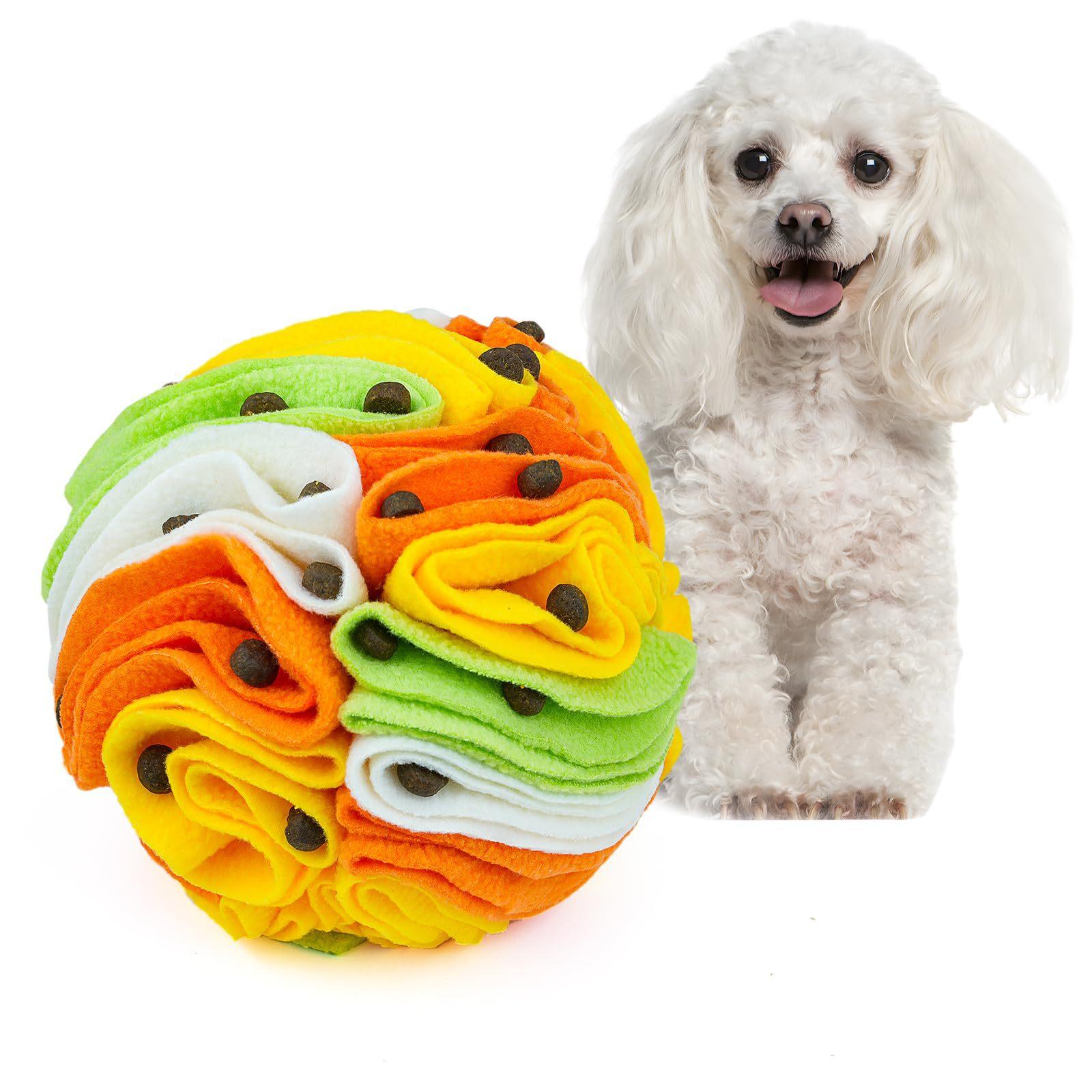 

Interactive Dog Toys To Keep Them Busy Snuffle Ball for Small Dogs Mental Stimulation Nose Work Treat Game for Pet Dog Toys 10CM